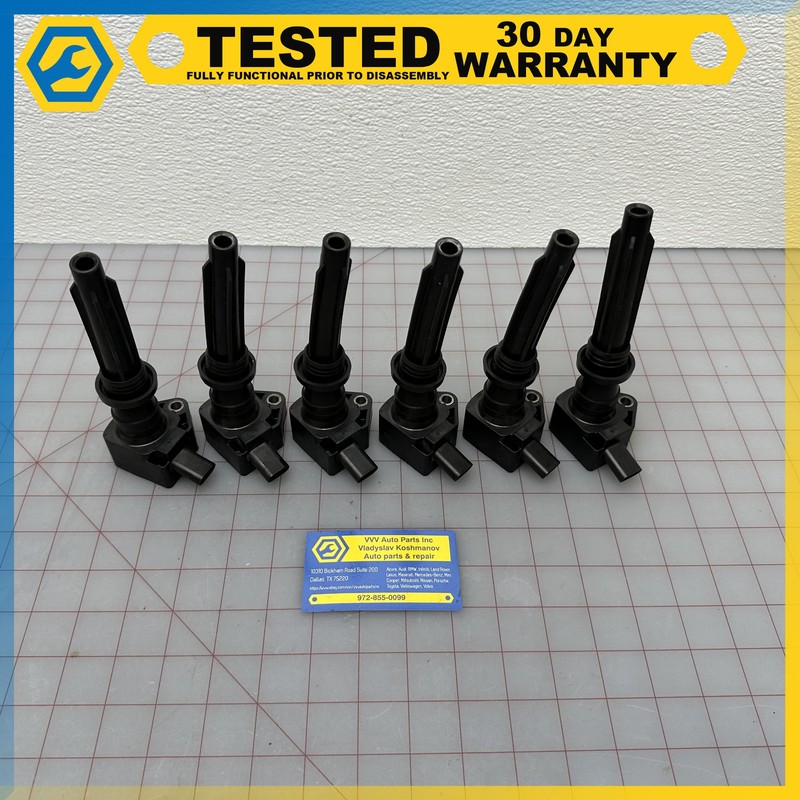 Jaguar Land Rover DX23-12A366-AC IGNITION COIL SET OF 6 OEM C2Z18619 / LR035548