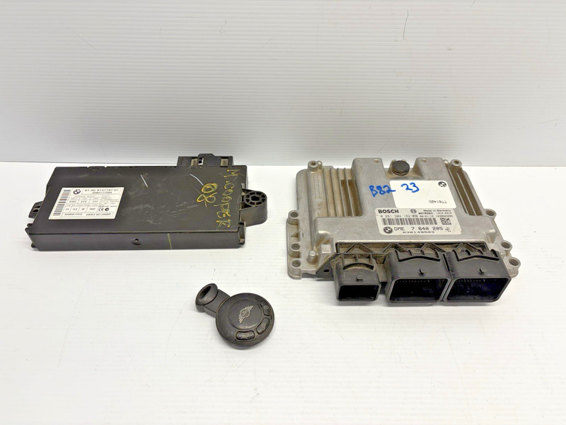 2007 2008 Mini Cooper 1.6L Engine Computer CAS + Key Set PCM ECM ECU OEM 7640205