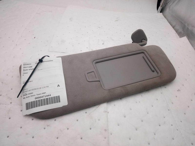 2017 Genesis G90 Silver Sun Visor OEM Used - 4DR SED BLK - 692017