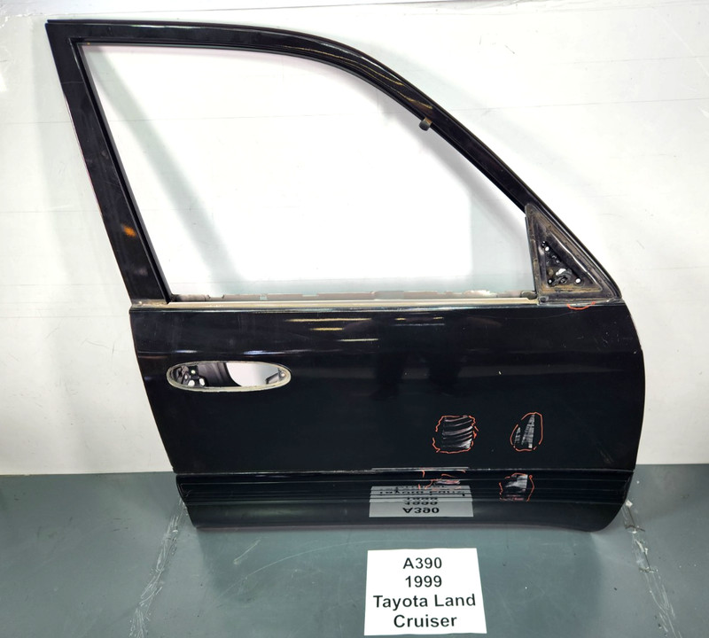 ✅98-02 OEM Toyota Land Cruiser J100 Font Right Passenger Door Shell Panel Black*