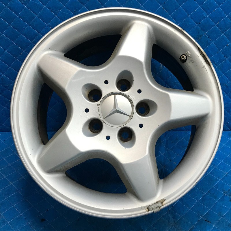 98-01 MERCEDES ML 320 430 SERIES WHEEL RIM STOCK 16x8 5 EDGED SPOKES OEM