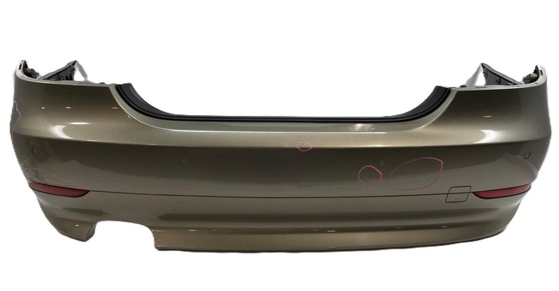 2004-2007 BMW 530I Xi Rear Bumper Asssembly W/ Parking Sensor Harness Has Dent