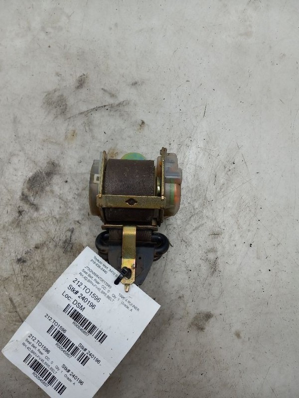 96 97 98 Toyota 4Runner Seat Belt Passenger Right Rear BRN FV45