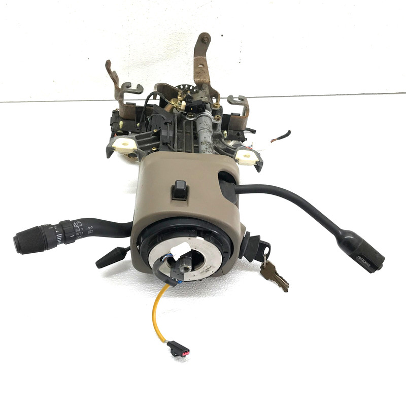 1999-2001 LINCOLN NAVIGATOR STEERING COLUMN SHIFT WITH TILT Beige W/ Key