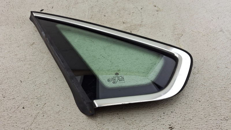 2012-2019 VW Volkswagen Passat Rear Left Quarter Panel Window Glass Chrome OEM