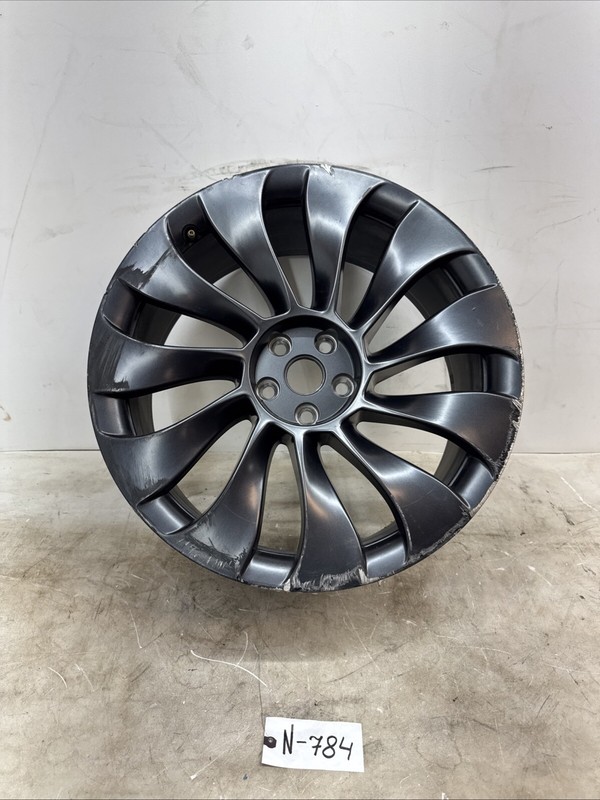 TESLA Y Performance 21X9.5 21" OEM WHEEL RIM 1188226-00-B FRONT scratched 784