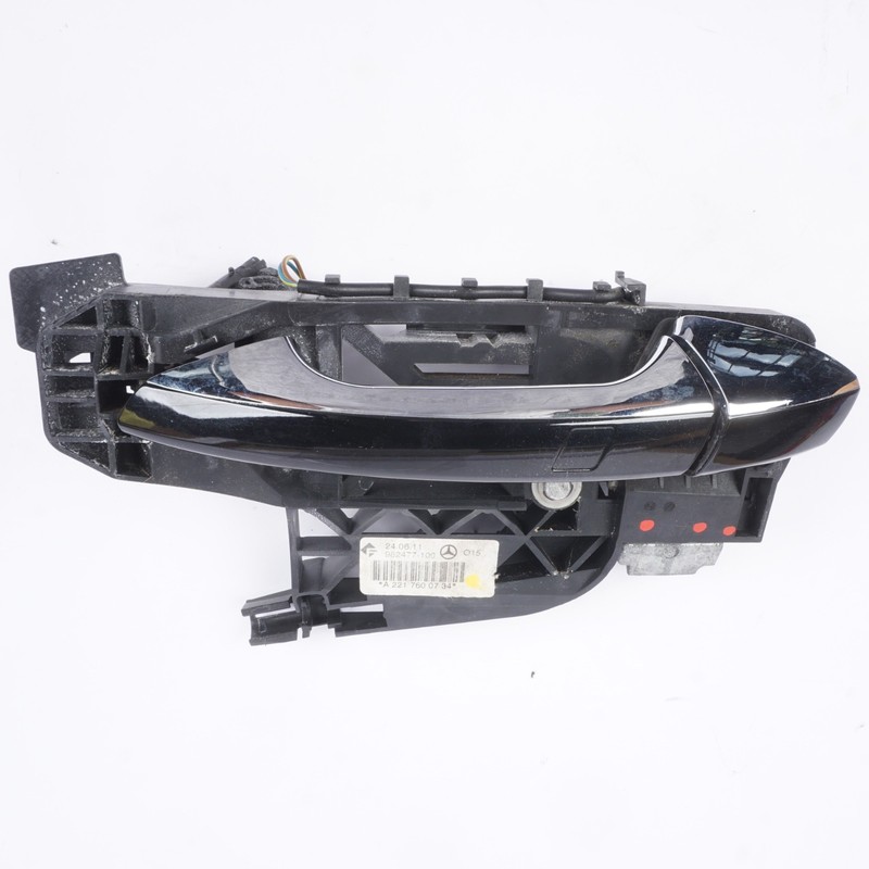 07-13 Mercedes W221 S600 S550 Rear Left Exterior Door Handle Keyless Go OEM