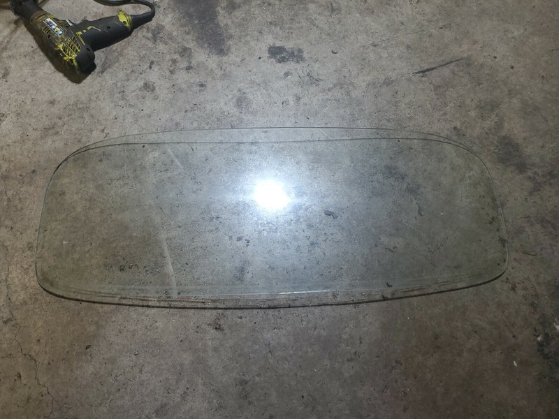 1947 Chevrolet Fleetmaster 2 door car rear glass window