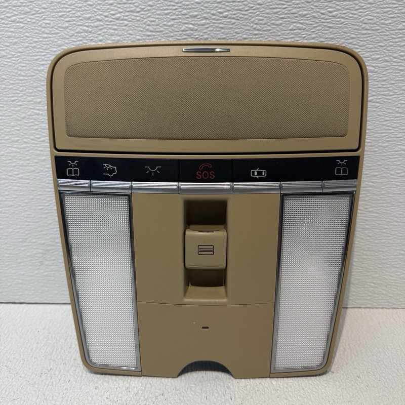 07-10 Mercedes W221 S550 CL550 Overhead Dome Light Sunroof Control Brown OEM