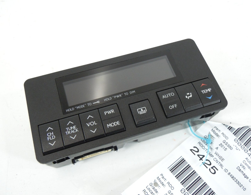 15 Lexus GS350 Console Rear Climate Temperature Radio Control OEM 84923-30210