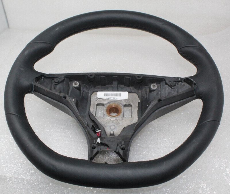 2012-2020 Tesla Model S Leather Steering Wheel Heated Black 1036774-00-DOEM