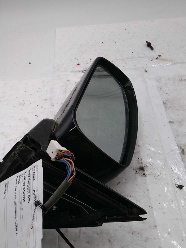 2007 INFINITI G35 Left Door Mirror Assembly Grey OEM 136811 90k Miles