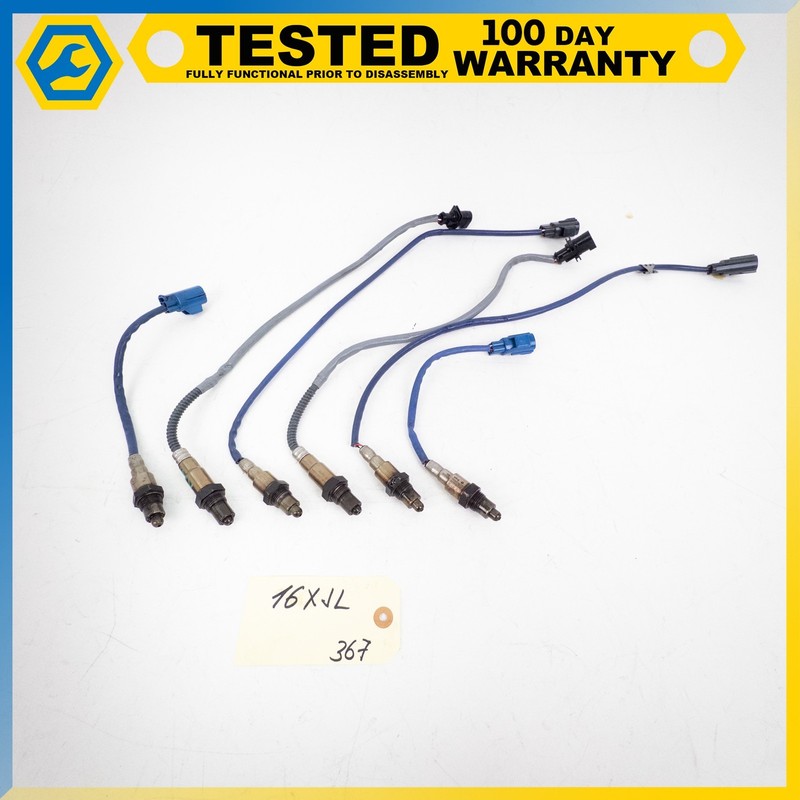 13-19 JAGUAR XJ 5.0L UPSTREAM DOWNSTREAM HEATED OXYGEN SENSOR SET OF 6 OEM