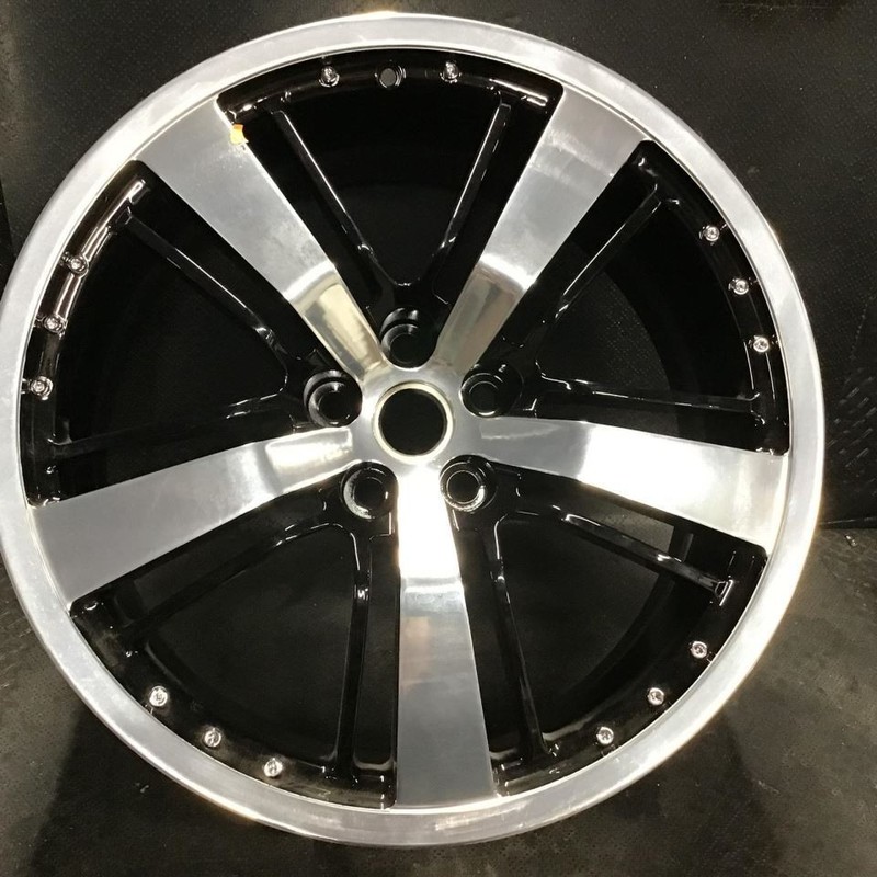 2010-2014 Chevrolet Camaro 5470 Wheel 21x9.5 Rim Black and Silver 9220511