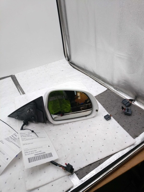 2008 Audi A5 Right Door Mirror Assembly White OEM 239558 170K Miles