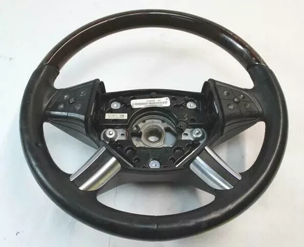 06-09 Mercedes W164 ML350 GL550 R500 Steering Wheel Black 1644605103 OEM