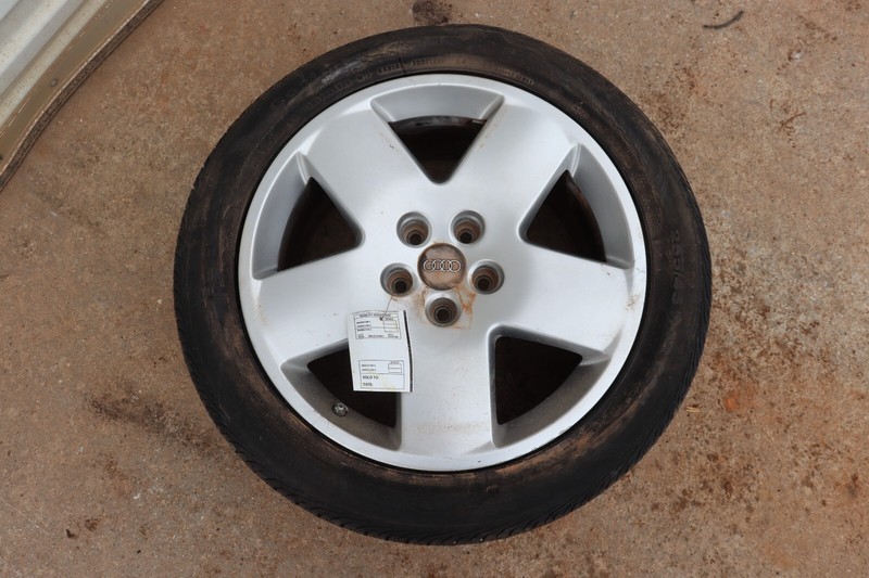 2003-2010 AUDI A8 WHEEL RIM TIRE CONTINENTAL 255/45 R18 x8.5 5 SPOKE FACTORY OEM