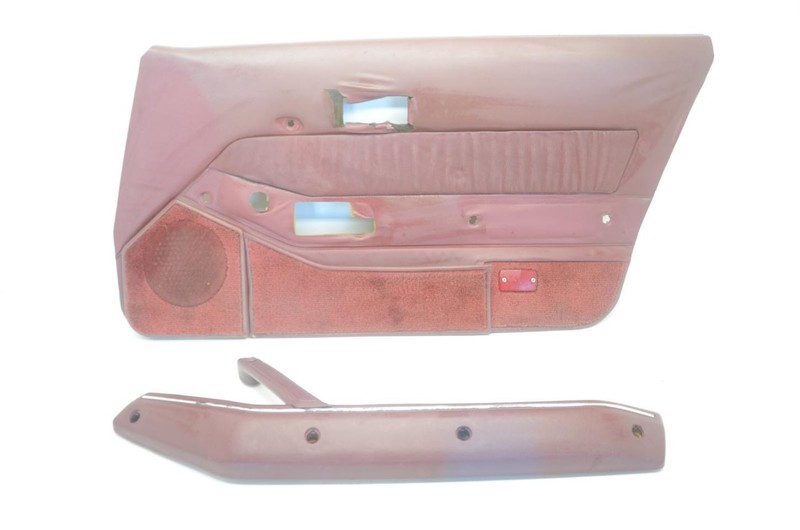 84-86 Nissan 300ZX Z31 2+0 Passenger Right Front Red Door Trim Panel Door Card