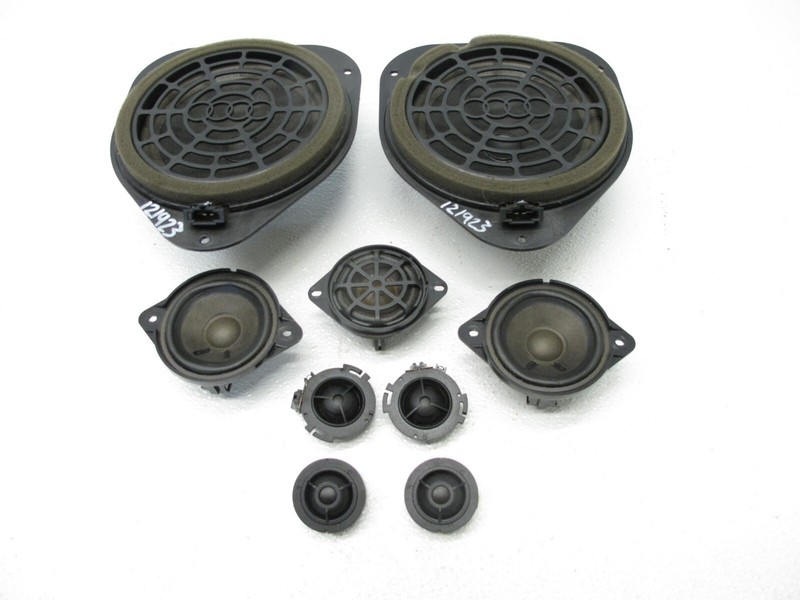 10-17 AUDI 8T A5 S5 RS5 CONVERTIBLE FRONT REAR LEFT RIGHT SPEAKER SET OEM 121923