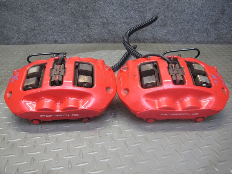 2008-2010 PORSCHE CAYENNE 957 REAR LEFT & RIGHT BREMBO BRAKE CALIPER SET OF 2