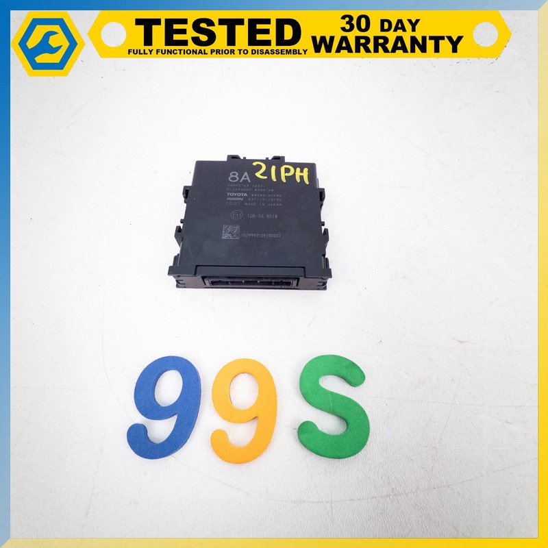 18-22 Toyota Prius Prime PARK ASSIST CLEARANCE WARNING CONTROL MODULE OEM