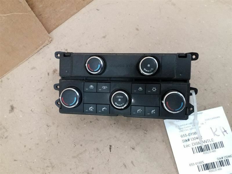 Temperature Control AC Front Dash Manual Control Fits 08-10 CARAVAN 237480