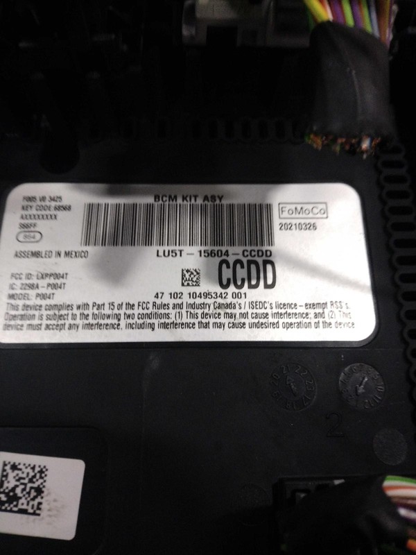 2021 Ford Escape Park Assist Control Module OEM LU5T-15604-CCDD 29K Miles