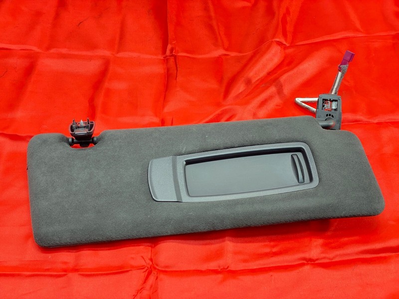 15-19 BMW F16 F86 X6 Upper Right Passenger Sun Visor Mirror Shade Alcantara OEM✅