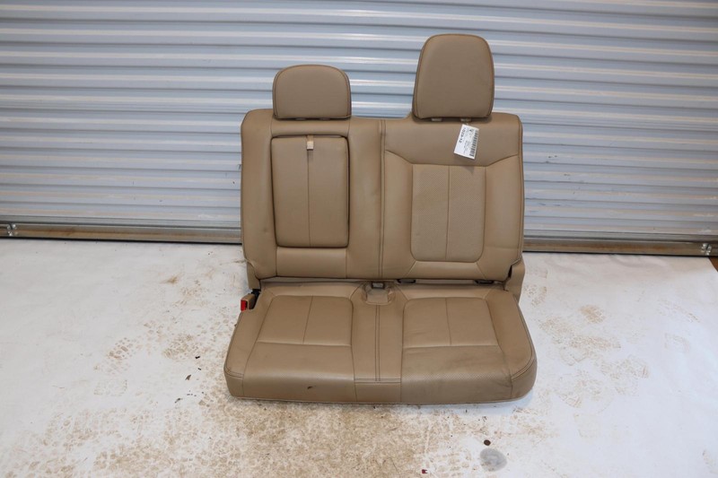 2011-2014 FORD F-150 F150 CREW CAB REAR LEFT SIDE SEAT LEATHER TAN OEM