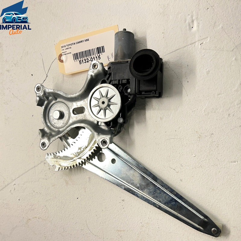 REAR PASSENGER SIDE DOOR WINDOW REGULATOR W/ MOTOR OEM TOYOTA CAMRY XSE 18-2021