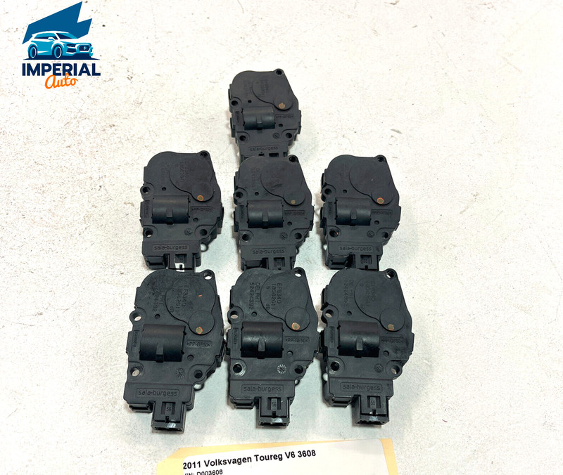 2011 - 2017 VOLKSWAGEN TOUAREG HVAC ADJUST MOTOR Actuator OEM SET 7 PCS