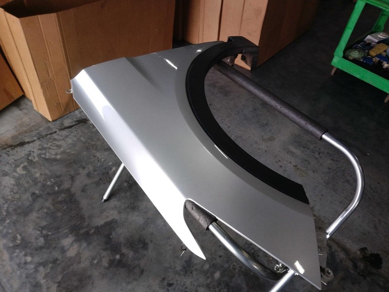 2016 Hyundai Santa Fe Left Fender Silver Good Condition 59276 NJ25-21163