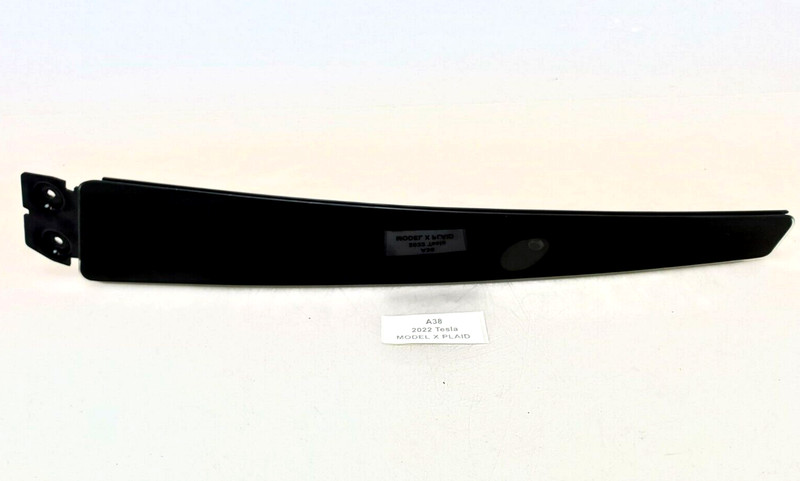 ✅21-23 OEM Tesla Model X Plaid RIght Passenger B-Pillar Glass Applique w/ Camera