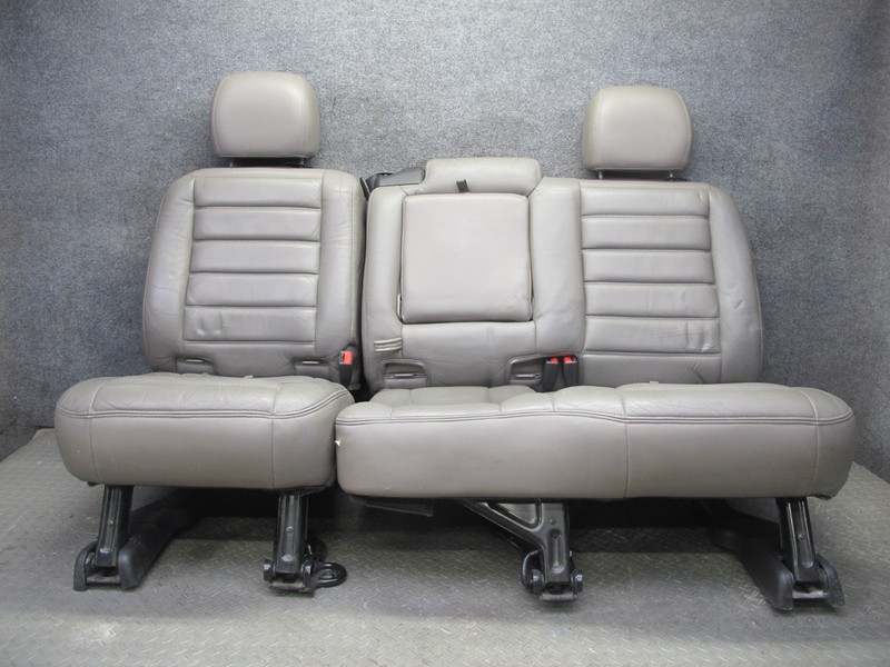 2005-2007 HUMMER H2 REAR 2ND ROW LEFT & RIGHT SIDE LEATHER SEAT SET OF 2