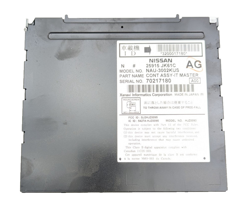 2007-2009 INFINITI G35 G37 BOSE NAVIGATION AM/FM CD RADIO OEM 25915-JK61C
