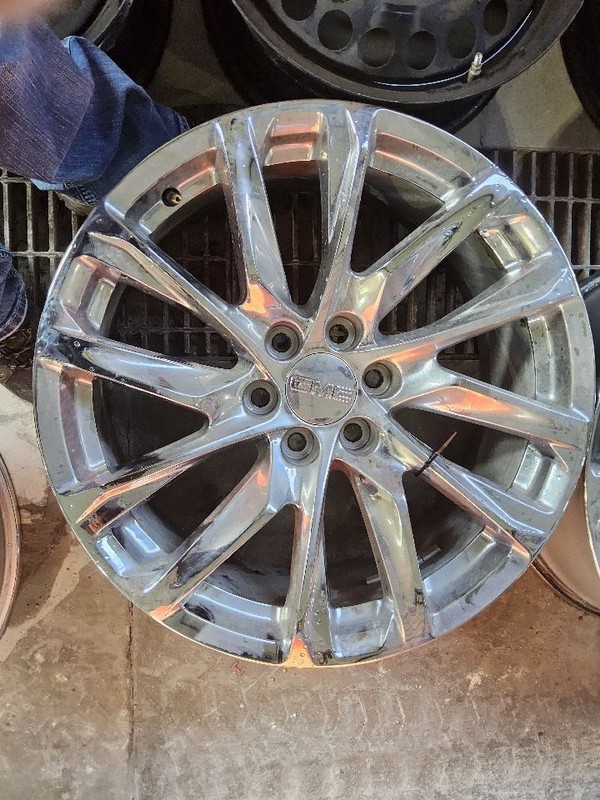2021-2025 Cadillac Escalade Wheel Rim 22x9 Chrome 12 Twisted Spoke Opt SET