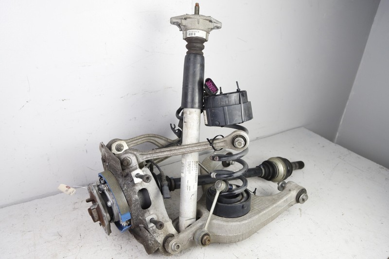 10-16 Porsche Panamera 970 Rear Left Suspension Knuckle Shock Spring Wire Arms