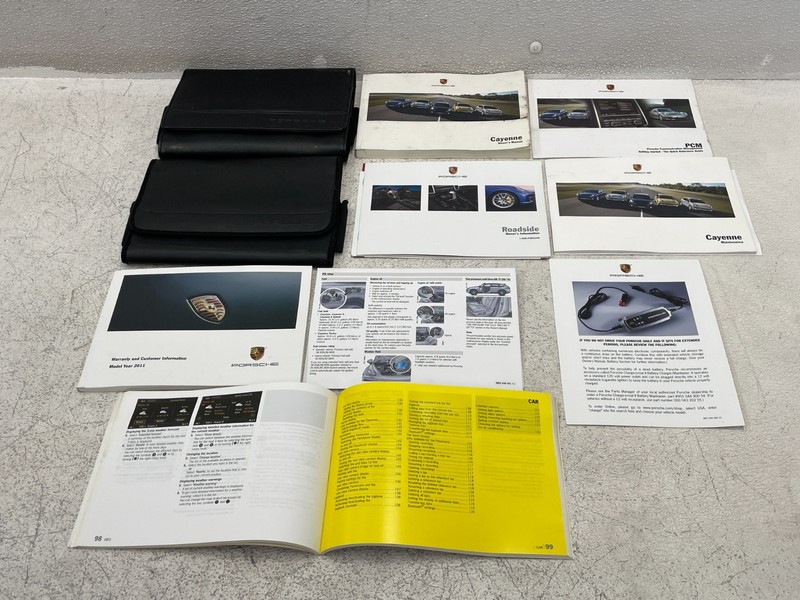 2011 Porsche Cayenne S Owners Operators Manual Booklet Set W/Case 1596 OEM