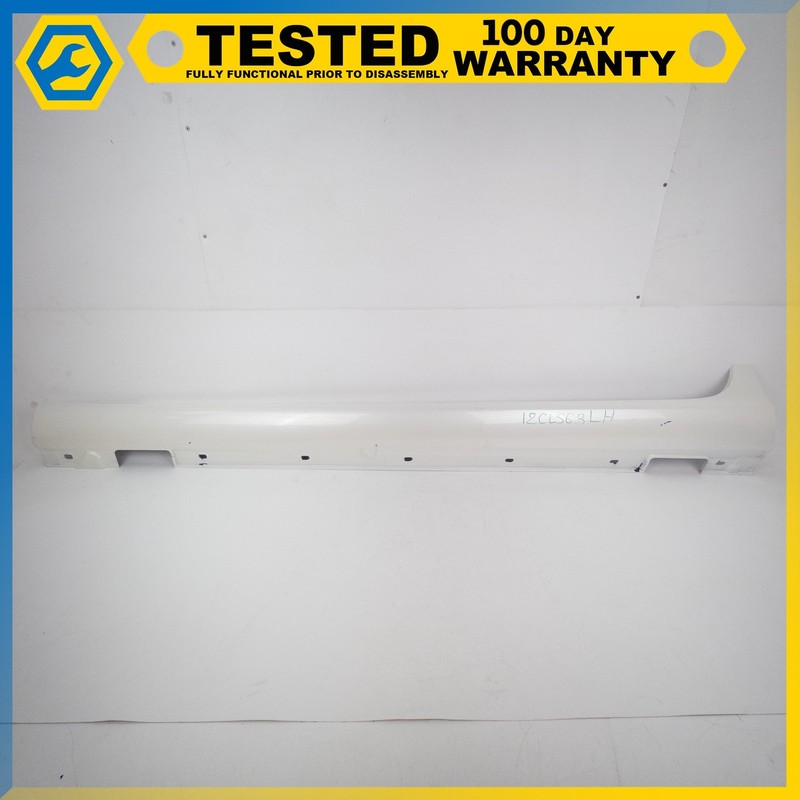 12-14 MERCEDES-BENZ CLS63 AMG SPORT LEFT SIDE SKIRT ROCKER PANEL WHITE OEM