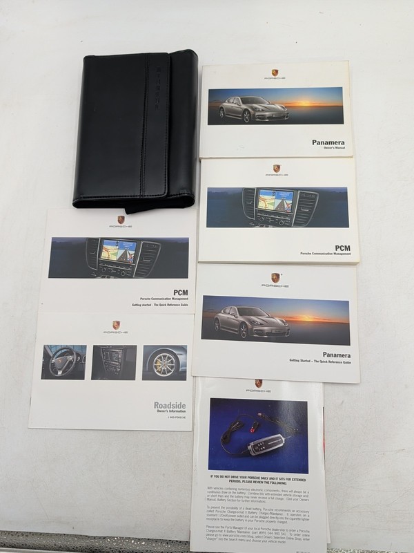2010 Porsche Panamera Owners Manual w/ Navigation System & Leather Case