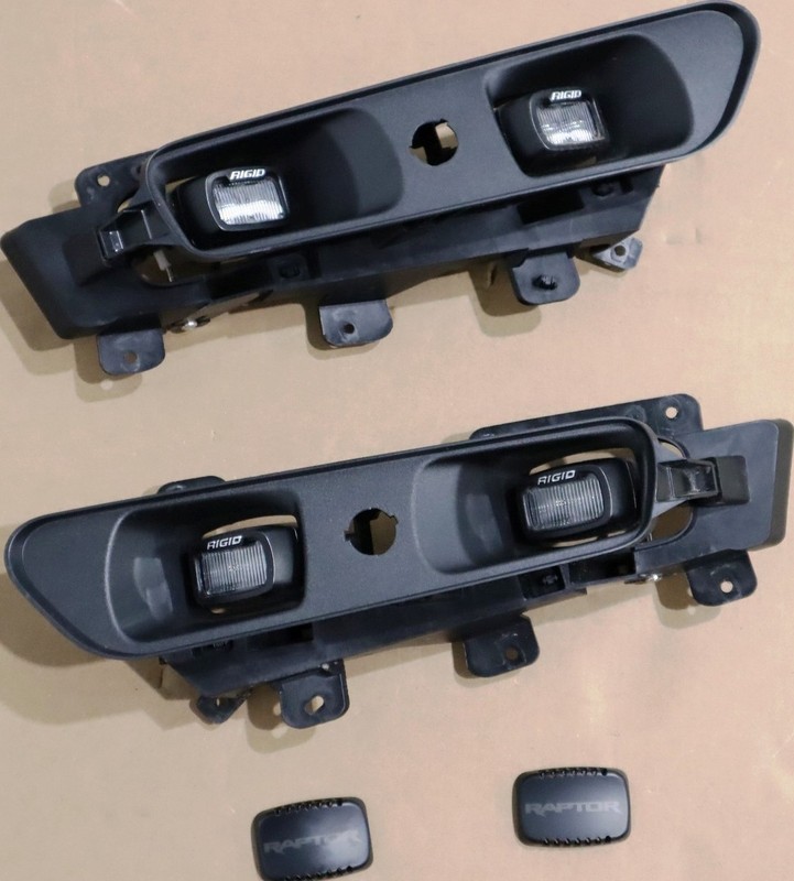 24-25 F150 Raptor R Fog Lights New Take Off Genuine Pair NTO OEM OE Ford RIDIG