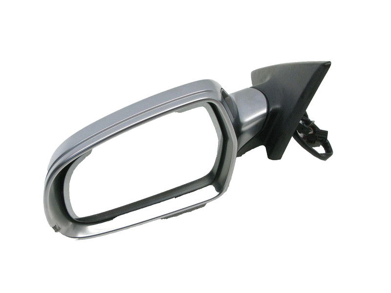 💚 BLIND SPOT 08-14 AUDI S5 A5 B8 DOOR MIRROR GLASS DRIVER LEFT ALUMINIUM COVER