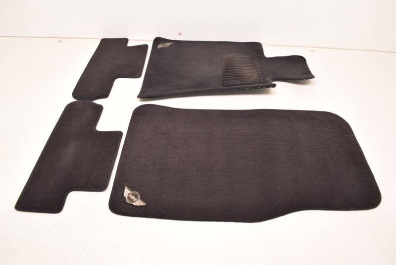 Mini Cooper Black Floor Mats Carpets Front Rear Set R56 Oem 2007-2013
