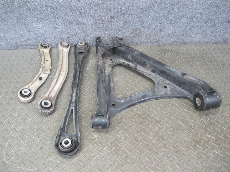 2003-2010 PORSCHE CAYENNE 957 REAR LEFT SIDE UPPER & LOWER CONTROL ARM SET OF 4