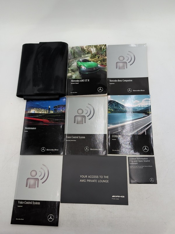 2018 MERCEDES BENZ AMG GTR GT R GT-R OWNERS MANUAL WITH CASE