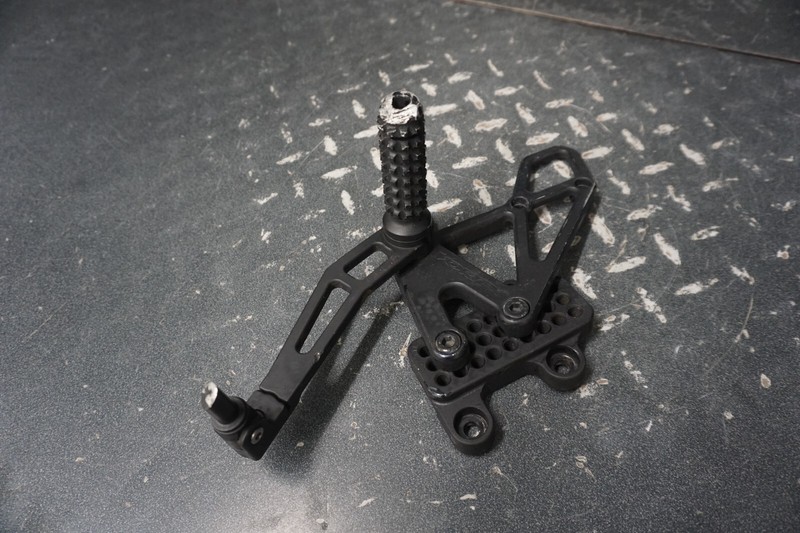 2008-2009 Honda Streetbike Aftermarket LH Left Foot Peg w/ Mount Ass'y Vortex