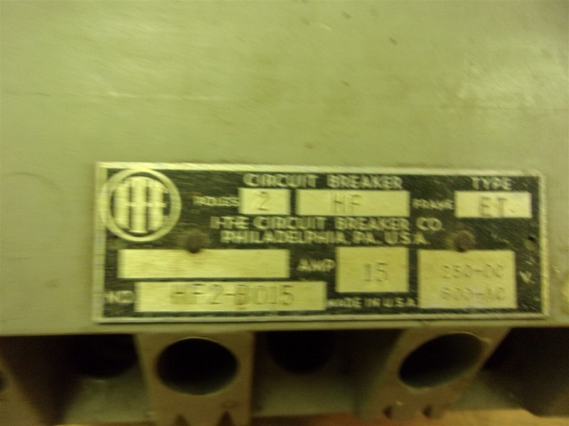 ITE HF2-B015 2-Pole 15A Circuit Breaker "F" *FREE SHIPPING*