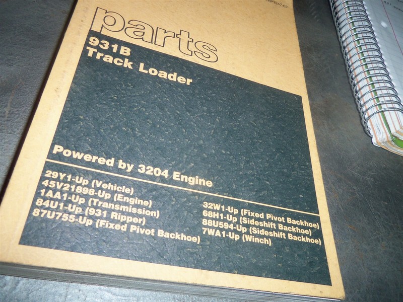 Caterpillar 931 Track Loader Parts Book Manual #94 *FREE SHIPPING*
