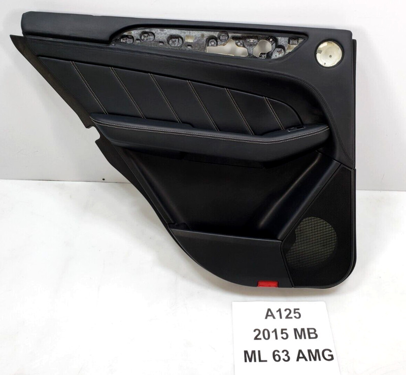 ✅ 12-15 OEM Mercedes W166 ML63 AMG Rear Left Driver Interior Door Card Trim