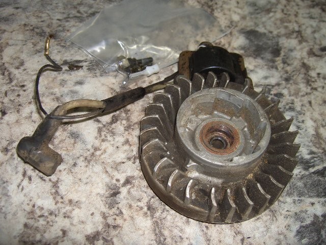 Stihl 038 av super coil and flywheel chainsaw part